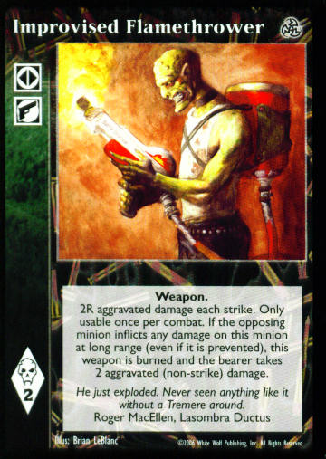 Improvised Flamethrower [Third set] - VTES CCG