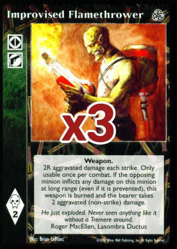 Improvised Flamethrower [Third set] - VTES CCG