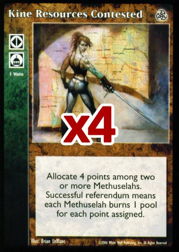 Kine Resources Contested [Third set] - VTES CCG