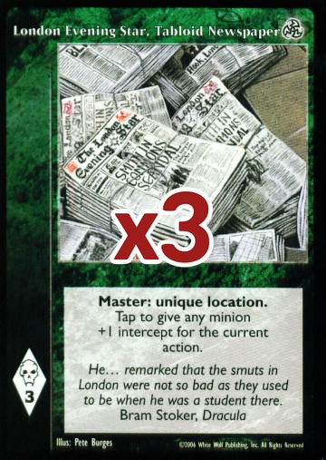 London Evening Star, Tabloid Newspaper [Third set] - VTES CCG