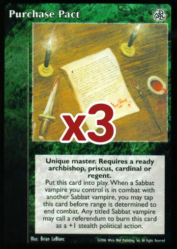 Purchase Pact [Third set] - VTES CCG