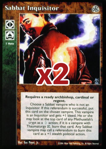 Sabbat Inquisitor [Third set] - VTES CCG