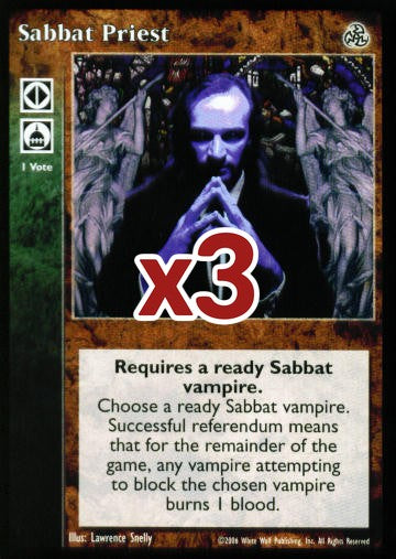 Sabbat Priest [Third set] - VTES CCG