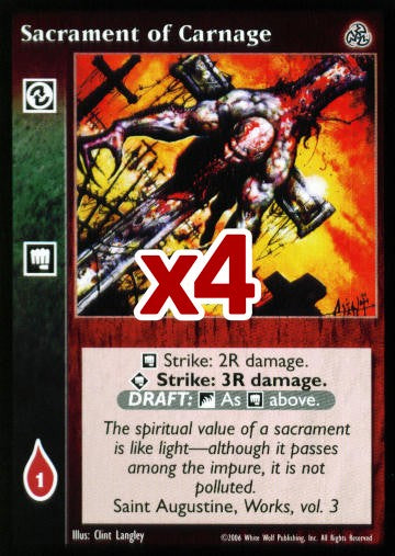 Sacrament of Carnage [Third set] - VTES CCG