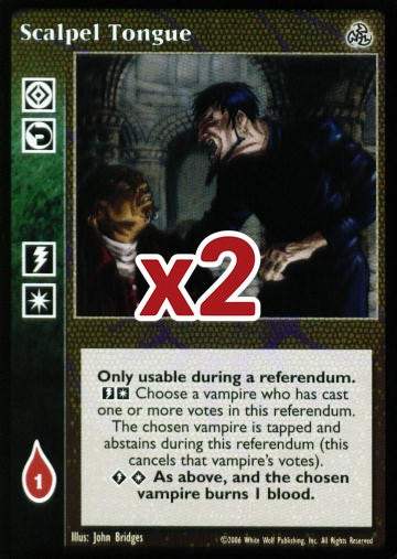 Scalpel Tongue [Third set] - VTES CCG