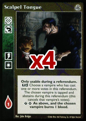 Scalpel Tongue [Third set] - VTES CCG