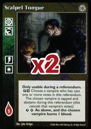 Scalpel Tongue [Third set] - VTES CCG