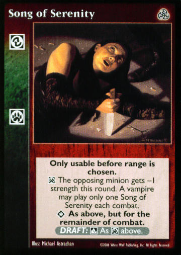 Song of Serenity [Third set] - VTES CCG