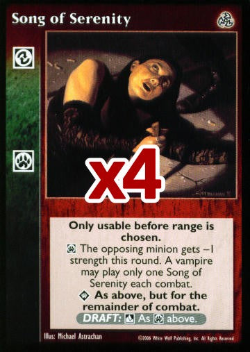 Song of Serenity [Third set] - VTES CCG