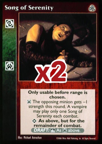 Song of Serenity [Third set] - VTES CCG
