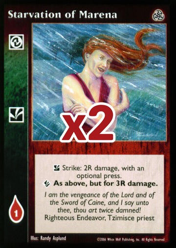 Starvation of Marena [Third set] - VTES CCG