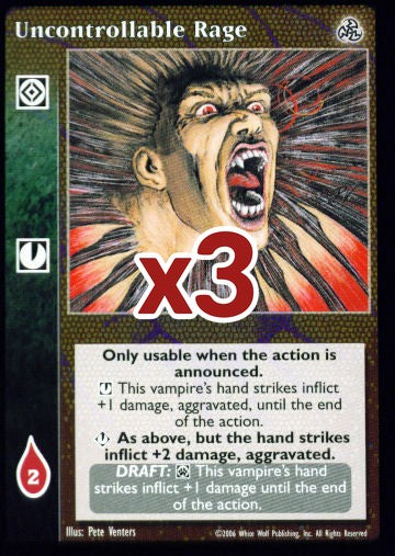 Uncontrollable Rage [Third set] - VTES CCG