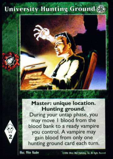 University Hunting Ground [Third set] - VTES CCG