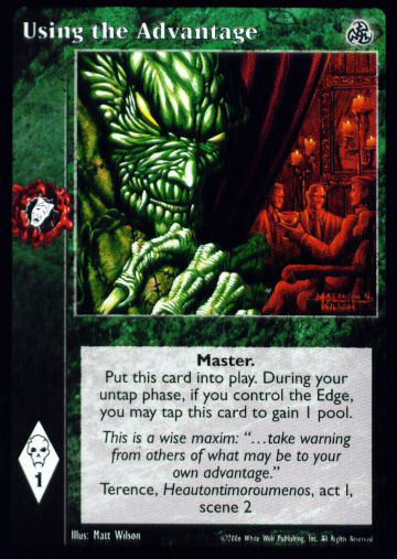 Using the Advantage [Third set] - VTES CCG