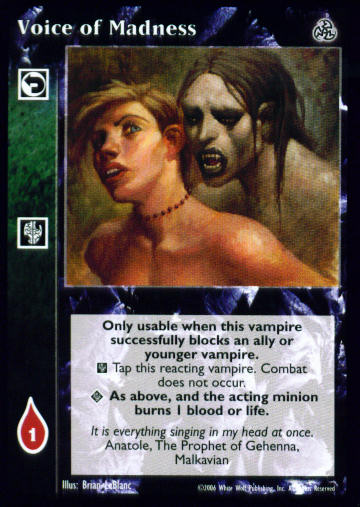 Voice of Madness [Third set] - VTES CCG