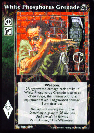 White Phosphorus Grenade [Third set] - VTES CCG