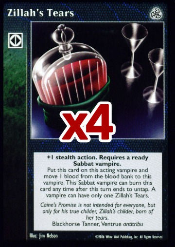 Zillah's Tears [Third set] - VTES CCG