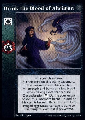 Drink the Blood of Ahriman [SoC set] - VTES CCG