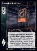 Guarded Rubrics [SoC set] - VTES CCG