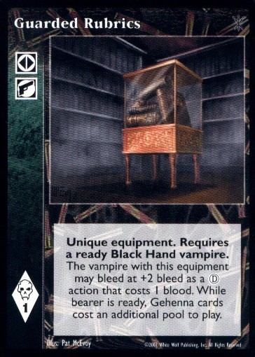 Guarded Rubrics [SoC set] - VTES CCG