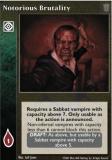 Notorious Brutality [SoC set] - VTES CCG