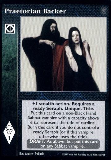 Praetorian Backer [SoC set] - VTES CCG