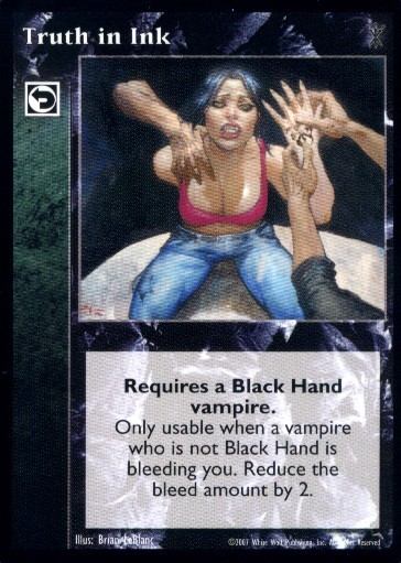 Truth in Ink [SoC set] - VTES CCG