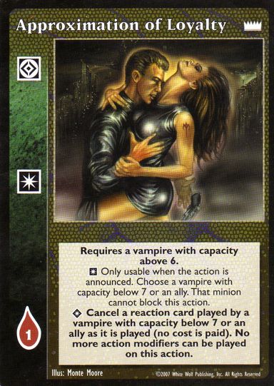 Approximation of Loyalty [LotN set] - VTES CCG