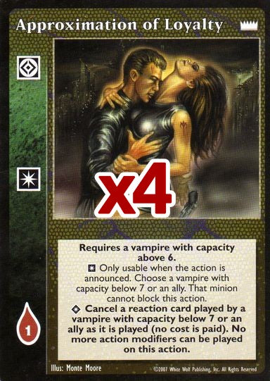 Approximation of Loyalty [LotN set] - VTES CCG