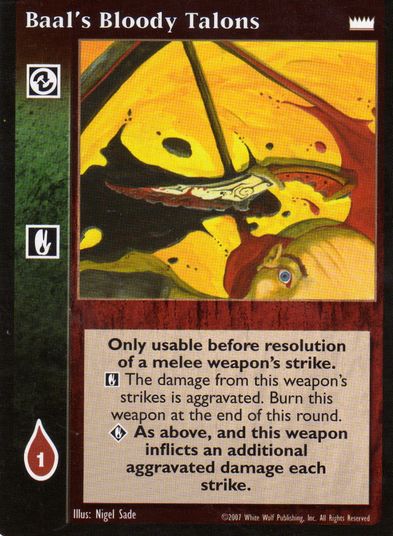 Baal's Bloody Talons [LotN set] - VTES CCG