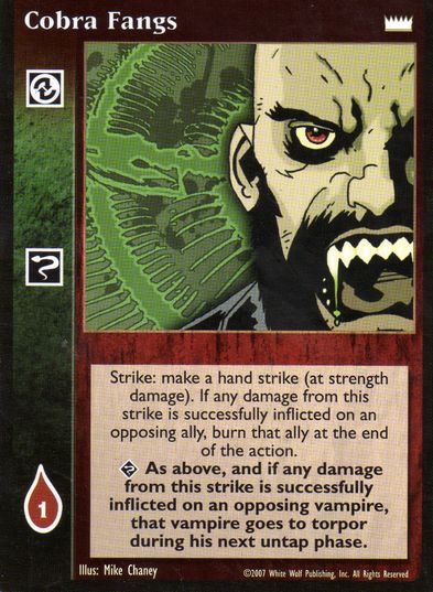 Cobra Fangs [LotN set] - VTES CCG
