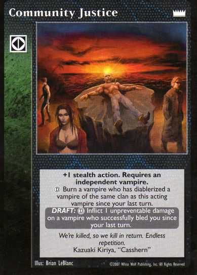 Community Justice [LotN set] - VTES CCG