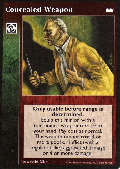 Concealed Weapon [LotN set] - VTES CCG