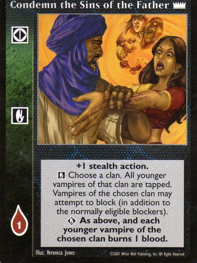Condemn the Sins of the Father [LotN set] - VTES CCG