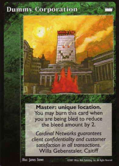 Dummy Corporation [LotN set] - VTES CCG