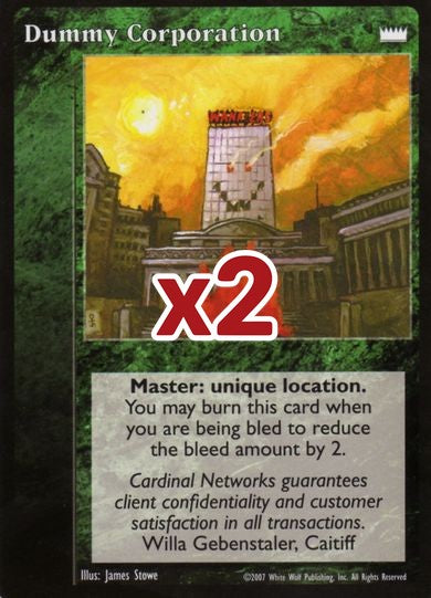 Dummy Corporation [LotN set] - VTES CCG