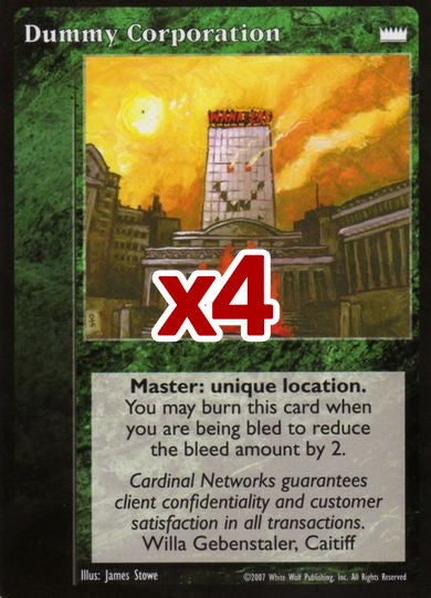 Dummy Corporation [LotN set] - VTES CCG