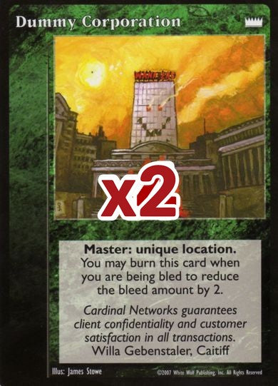 Dummy Corporation [LotN set] - VTES CCG