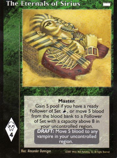 The Eternals of Sirius [LotN set] - VTES CCG