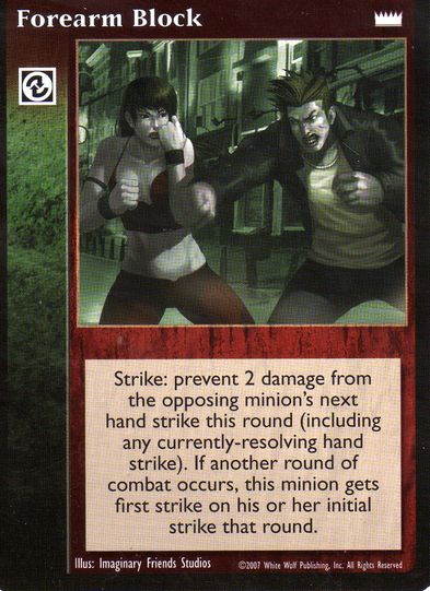 Forearm Block [LotN set] - VTES CCG