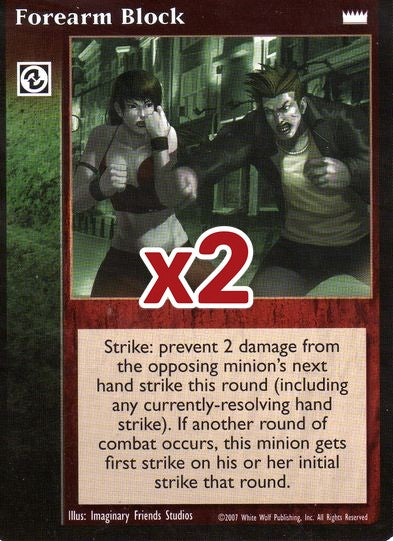 Forearm Block [LotN set] - VTES CCG