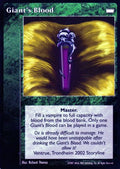 Giant's Blood [LotN set] - VTES CCG
