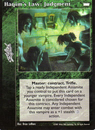 Haqim's Law: Judgment [LotN set] - VTES CCG
