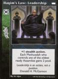 Haqim's Law: Leadership [LotN set] - VTES CCG