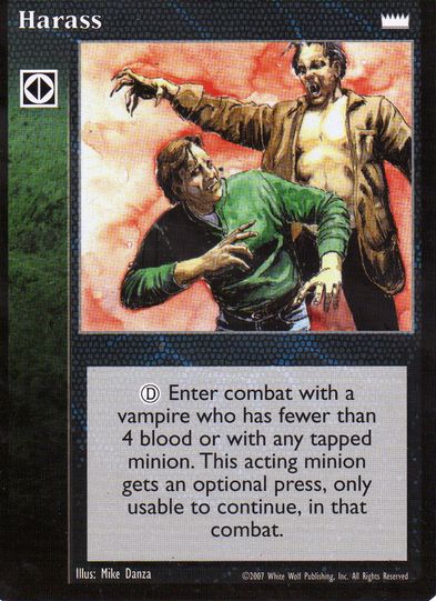 Harass [LotN set] - VTES CCG
