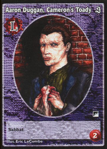 Aaron Duggan, Cameron's Toady [Sabbat set] - VTES CCG