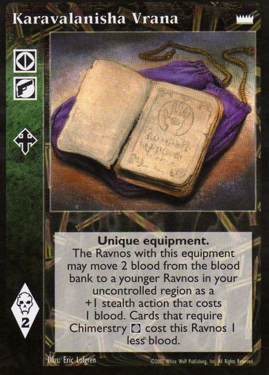 Karavalanisha Vrana [LotN set] - VTES CCG