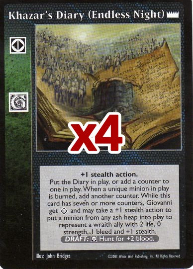 Khazar's Diary (Endless Night) [LotN set] - VTES CCG