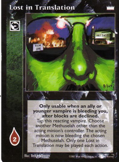 Lost in Translation [LotN set] - VTES CCG