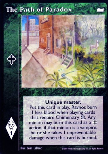 The Path of Paradox [LotN set] - VTES CCG